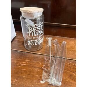 Funny Glass Cup Tumbler 14 ounces NIB "best thing found on the internet"